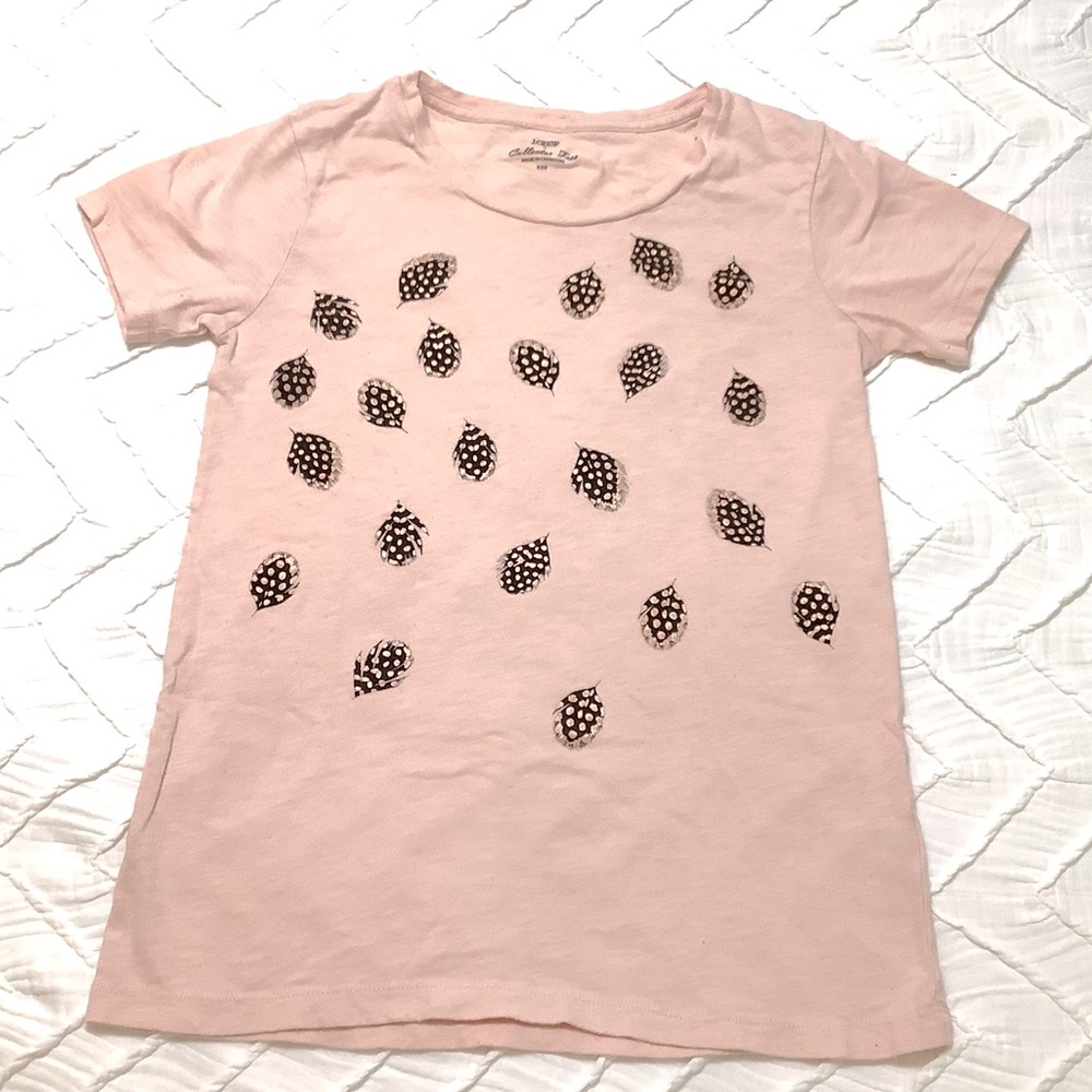 J Crew pink collector tee